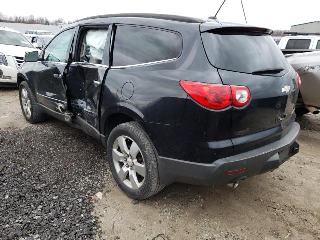 1GNKRLED7BJ274151 - 2011 CHEVROLET TRAVERSE LTZ BLACK photo 2