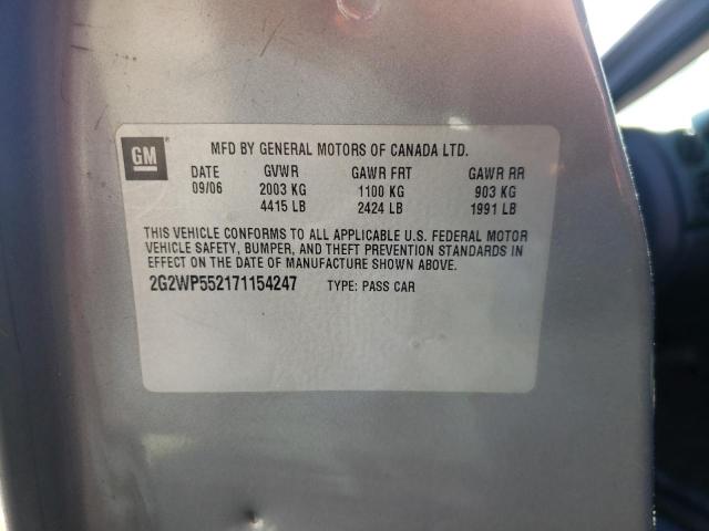 2G2WP552171154247 - 2007 PONTIAC GRAND PRIX 灰色 照片 13