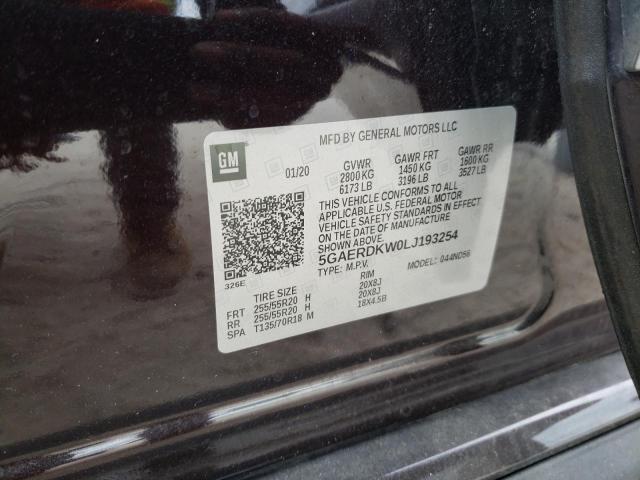 5GAERDKW0LJ193254 - 2020 BUICK ENCLAVE AVENIR 紫色 照片 13