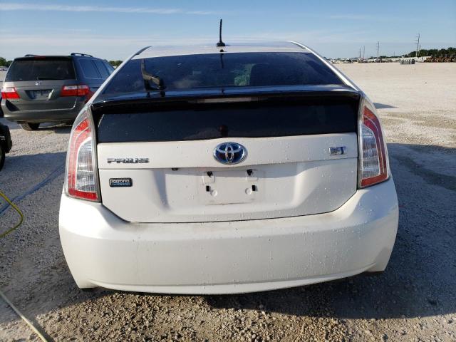 JTDKN3DU8D5623903 - 2013 TOYOTA PRIUS WHITE photo 6