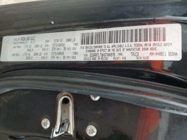 3C6RR7LT8HG704876 - 2017 RAM 1500 SLT BLACK photo 12