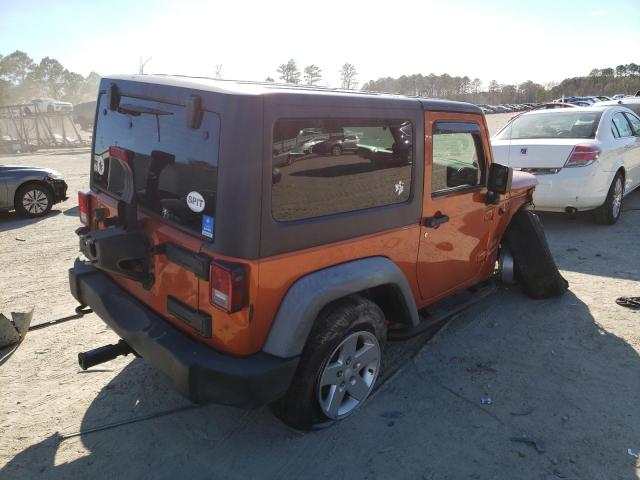 1J4AA2D15BL507052 - 2011 JEEP WRANGLER SPORT ORANGE photo 3