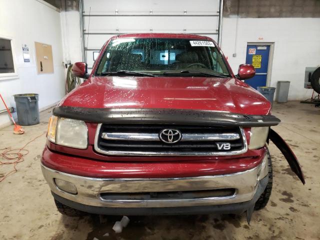 5TBBT4817YS075090 - 2000 TOYOTA TUNDRA ACCESS CAB LIMITED BURGUNDY photo 5