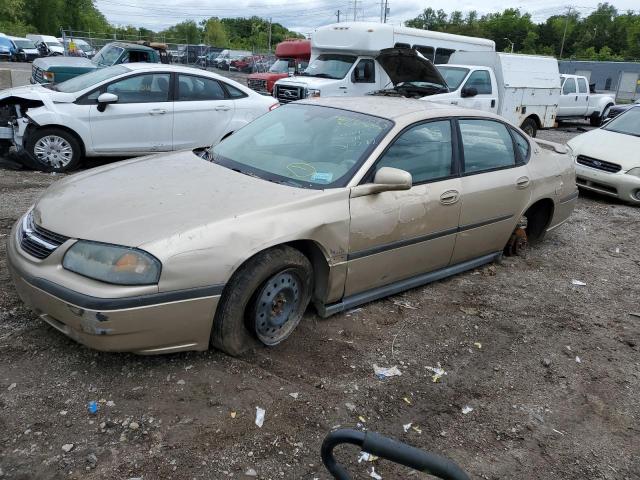 2G1WF52E149366620 - 2004 CHEVROLET IMPALA GOLD photo 1