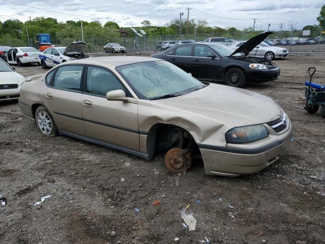 2G1WF52E149366620 - 2004 CHEVROLET IMPALA GOLD photo 4