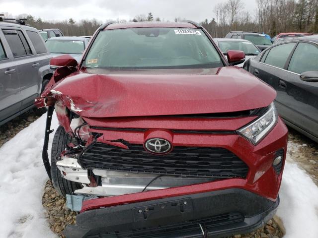 2T3A1RFV7KC022425 - 2019 TOYOTA RAV4 XLE PREMIUM RED photo 5