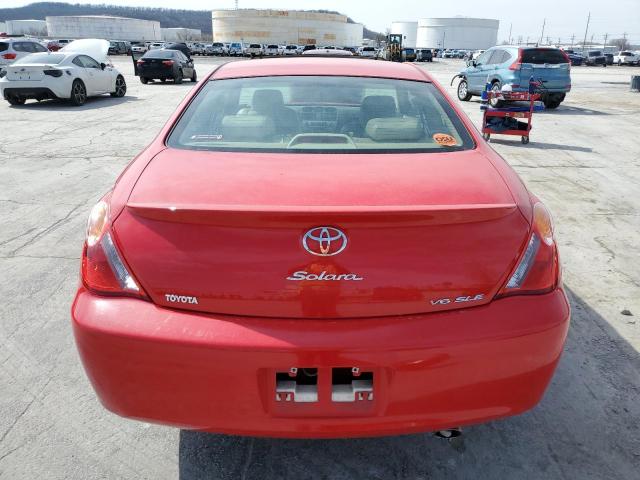 4T1CA38P34U018628 - 2004 TOYOTA CAMRY SOLA SE RED photo 6