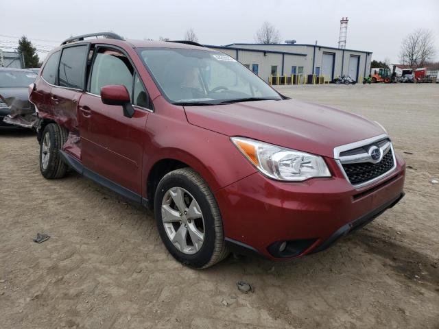 JF2SJAHCXFH804229 - 2015 SUBARU FORESTER 2.5I LIMITED BURGUNDY photo 4