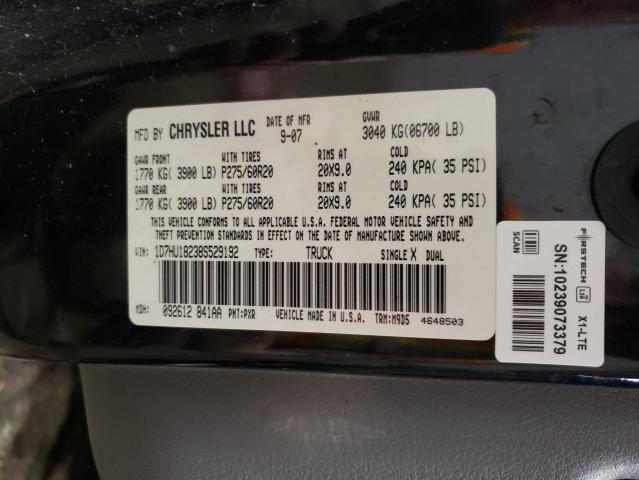 1D7HU18238S529192 - 2008 DODGE RAM 1500 ST BLACK photo 12