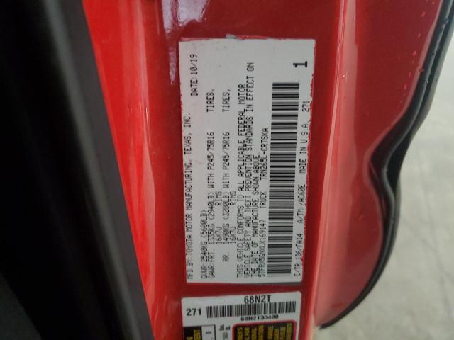 5TFRX5GNXLX169147 - 2020 TOYOTA TACOMA ACCESS CAB წითელი ფოტო 13