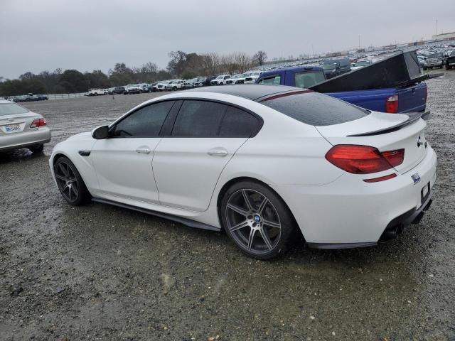 WBS6C9C50FD467538 - 2015 BMW M6 GRAN COUPE WHITE photo 2