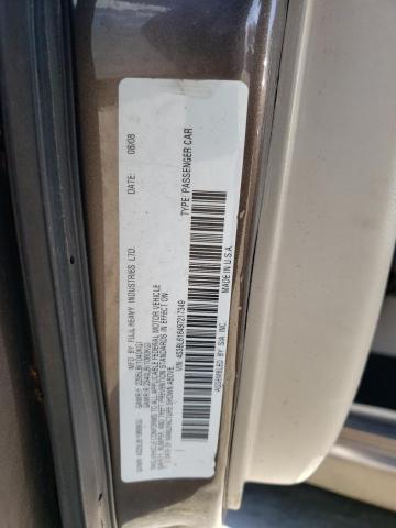 4S3BL616497217349 - 2009 SUBARU LEGACY 2.5 BROWN photo 12