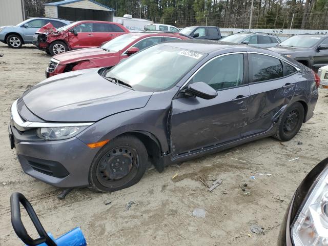 19XFC2F55JE201126 - 2018 HONDA CIVIC LX GRAY photo 1