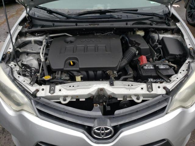 2T1BURHE4GC699280 - 2016 TOYOTA COROLLA L SILVER photo 11