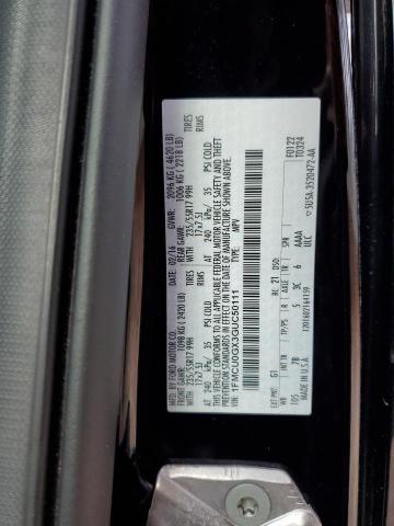 1FMCU0GX3GUC50111 - 2016 FORD ESCAPE SE BLACK photo 13