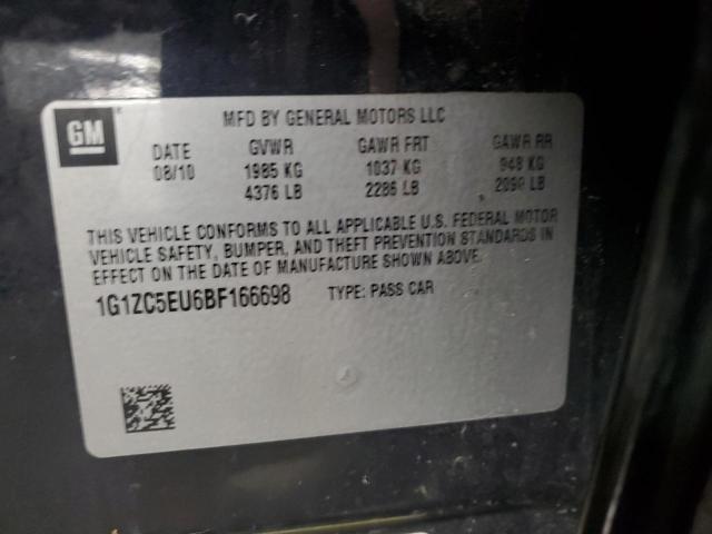 1G1ZC5EU6BF166698 - 2011 CHEVROLET MALIBU 1LT BLACK photo 13