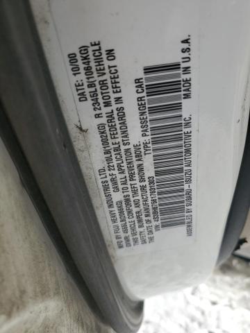 4S3BH675617631303 - 2001 SUBARU LEGACY OUTBACK AWP 米色 照片 12