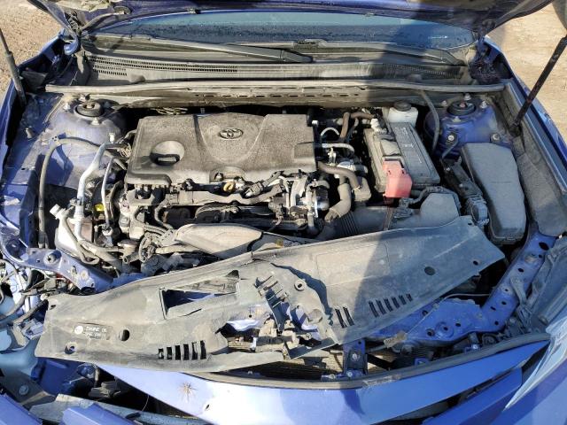 4T1B11HK0JU666458 - 2018 TOYOTA CAMRY L BLUE photo 11