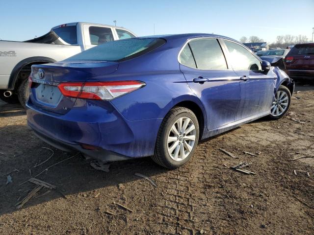 4T1B11HK0JU666458 - 2018 TOYOTA CAMRY L BLUE photo 3