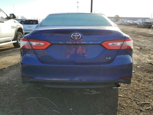 4T1B11HK0JU666458 - 2018 TOYOTA CAMRY L BLUE photo 6