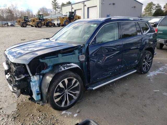 1V2NR2CA6KC611193 - 2019 VOLKSWAGEN ATLAS SEL PREMIUM BLUE photo 1