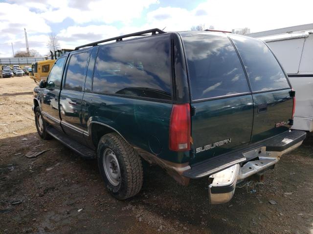 1GKFK16R4VJ736641 - 1997 GMC SUBURBAN K1500 GREEN photo 2