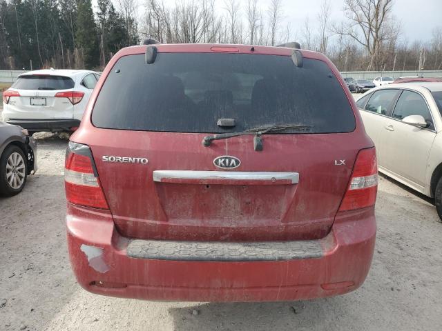 KNDJC735385792347 - 2008 KIA SORENTO EX MAROON photo 6