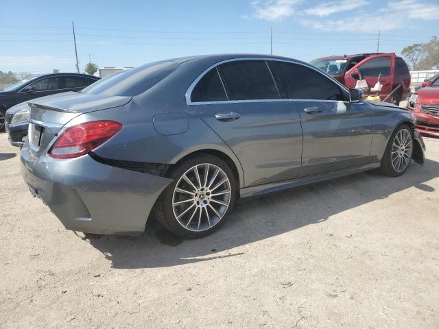 55SWF4JB7HU231781 - 2017 MERCEDES-BENZ C 300 GRAY photo 3