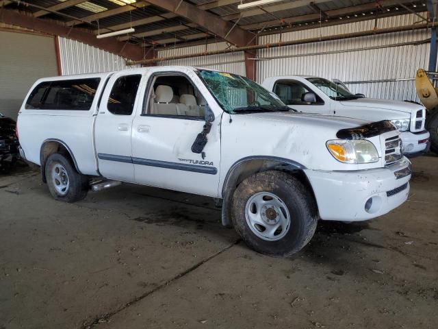 5TBRU34185S451044 - 2005 TOYOTA TUNDRA ACCESS CAB SR5 WHITE photo 4