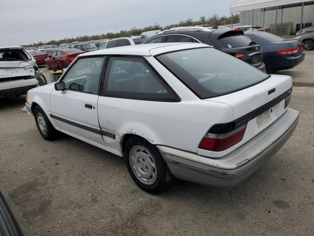 1FAPP919XLT143624 - 1990 FORD ESCORT LX WHITE photo 2