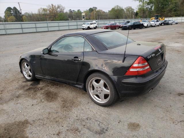 WDBKK65F52F268477 - 2002 MERCEDES-BENZ SLK 320 BLACK photo 2