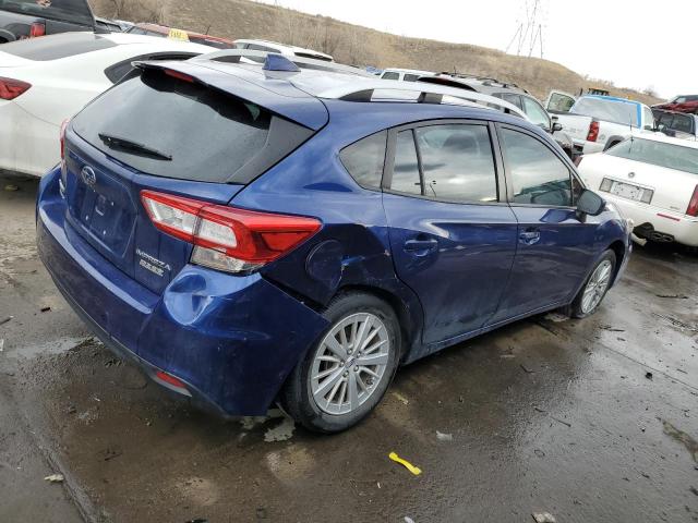 4S3GTAB61H3742754 - 2017 SUBARU IMPREZA PREMIUM BLUE photo 3