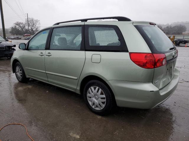 5TDZK23C07S074898 - 2007 TOYOTA SIENNA CE GREEN photo 2