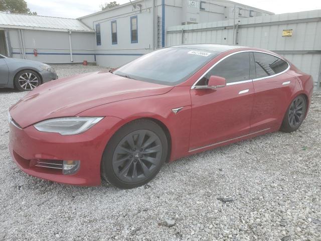 5YJSA1E28LF375517 - 2020 TESLA MODEL S მუქწითელი ფოტო 1