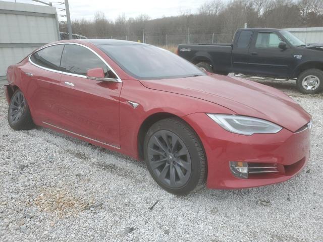 5YJSA1E28LF375517 - 2020 TESLA MODEL S მუქწითელი ფოტო 4