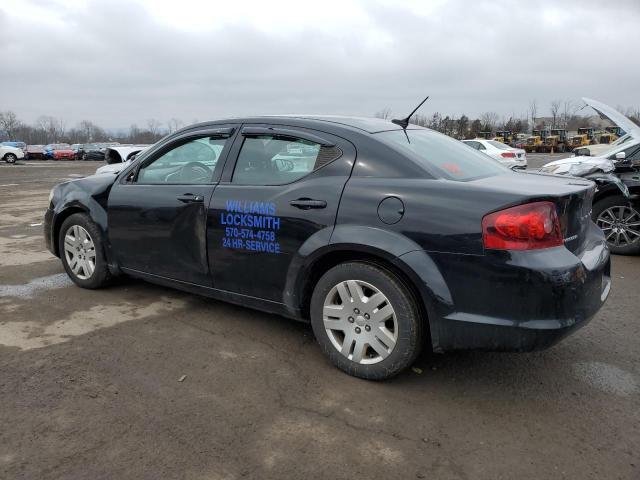 1C3CDZAB6EN104478 - 2014 DODGE AVENGER SE BLACK photo 2