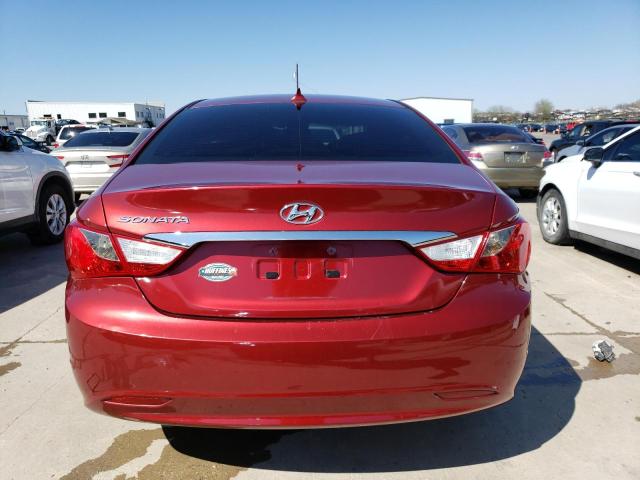 5NPEB4AC1CH356335 - 2012 HYUNDAI SONATA GLS RED photo 6