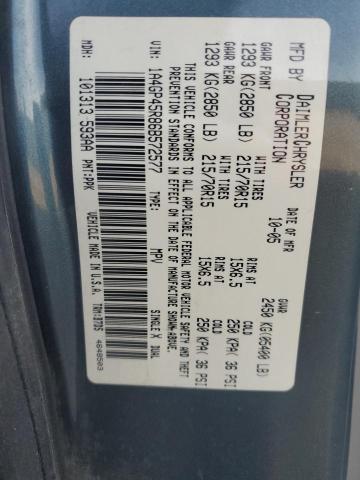 1A4GP45R86B572577 - 2006 CHRYSLER TOWN & COU ლურჯი ფოტო 13