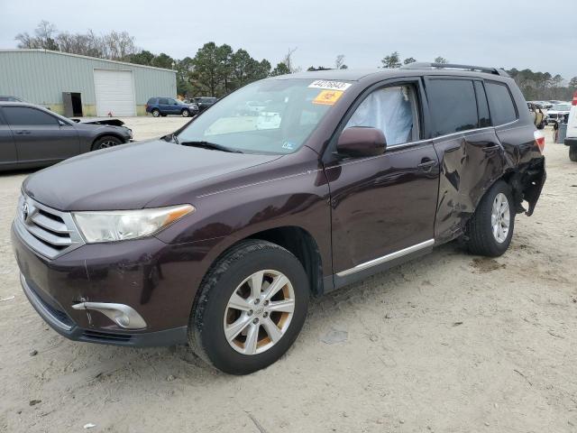 5TDBK3EH3CS111629 - 2012 TOYOTA HIGHLANDER BASE Burdeos foto 1