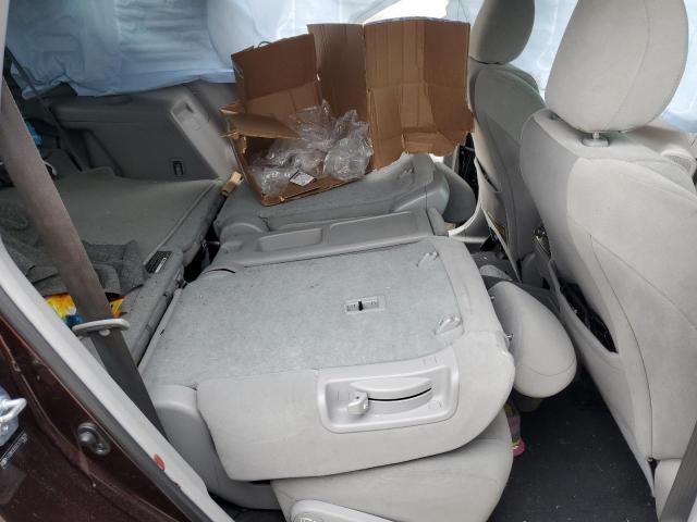 5TDBK3EH3CS111629 - 2012 TOYOTA HIGHLANDER BASE Burdeos foto 11