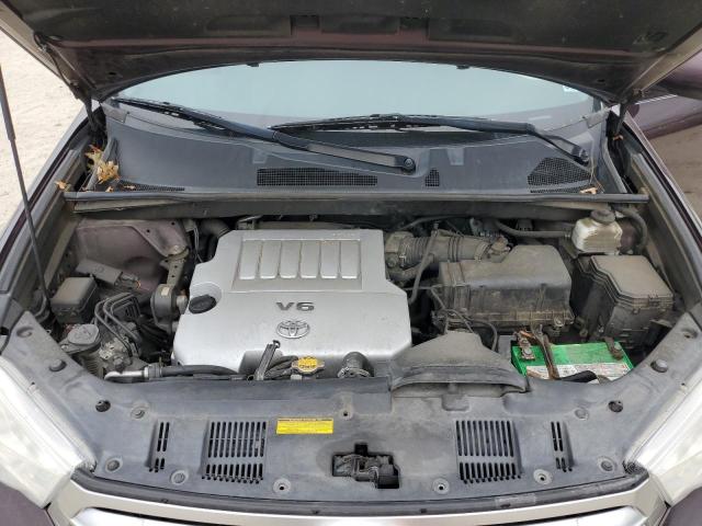5TDBK3EH3CS111629 - 2012 TOYOTA HIGHLANDER BASE Burdeos foto 12