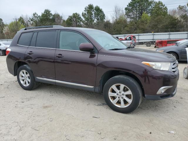 5TDBK3EH3CS111629 - 2012 TOYOTA HIGHLANDER BASE BURGUNDY photo 4