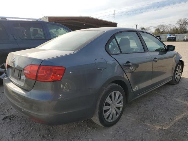 3VW2K7AJ7DM218052 - 2013 VOLKSWAGEN JETTA BASE GRAY photo 3