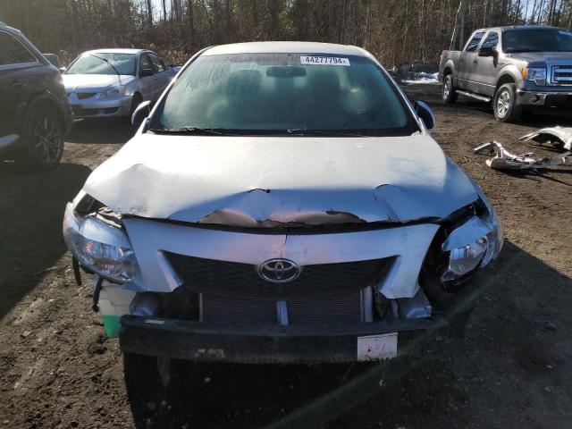 2T1BU4EE8AC337791 - 2010 TOYOTA COROLLA BASE SILVER photo 5