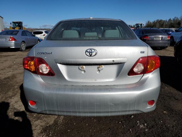 2T1BU4EE8AC337791 - 2010 TOYOTA COROLLA BASE SILVER photo 6