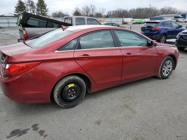 5NPEB4AC4BH244532 - 2011 HYUNDAI SONATA GLS RED photo 3