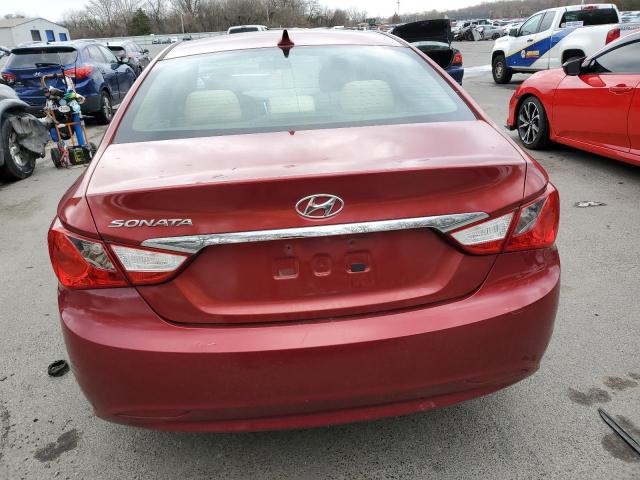 5NPEB4AC4BH244532 - 2011 HYUNDAI SONATA GLS RED photo 6