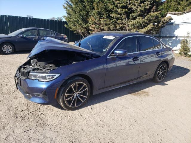 3MW5R7J09L8B16243 - 2020 BMW 330XI BLUE photo 1