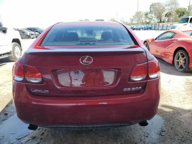 JTHBH96S565006353 - 2006 LEXUS GS 300 RED photo 6