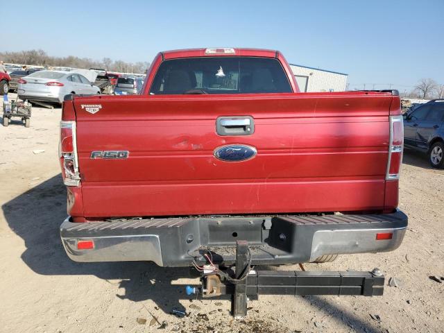 1FTEX1C86AFB18657 - 2010 FORD F150 SUPER CAB RED photo 6